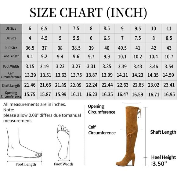 Vepose 994 Fashion Suede High Chunky Heel Over The Knee High Boots With Zipper - Picture 4 of 14